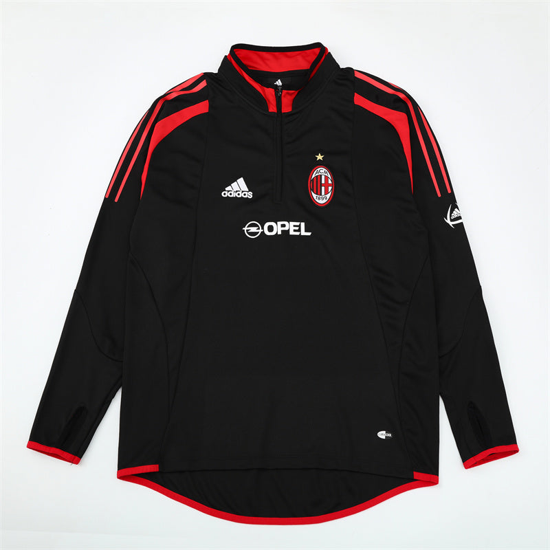 Camiseta de entrenamiento retro de manga larga del Milan 04/05