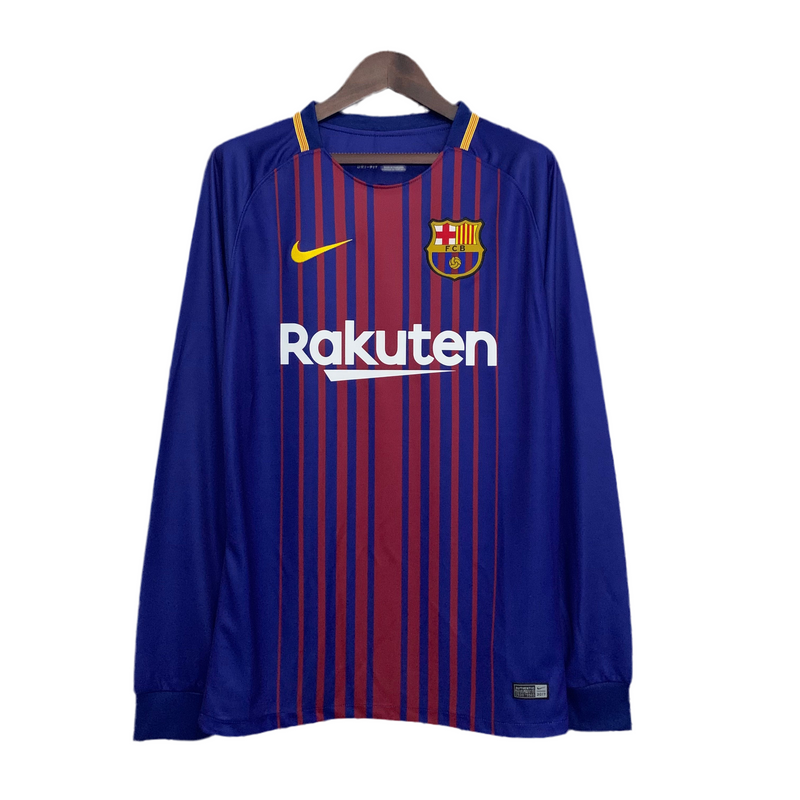 Camiseta FC Barcelona Retro Manga Larga 17/18