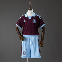 Camisa e Pantalones Cortos para Niños Aston Villa Home 26/27