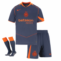 Camiseta y Pantalon Corto para Niño Inter Third 25/26 - Con Medias