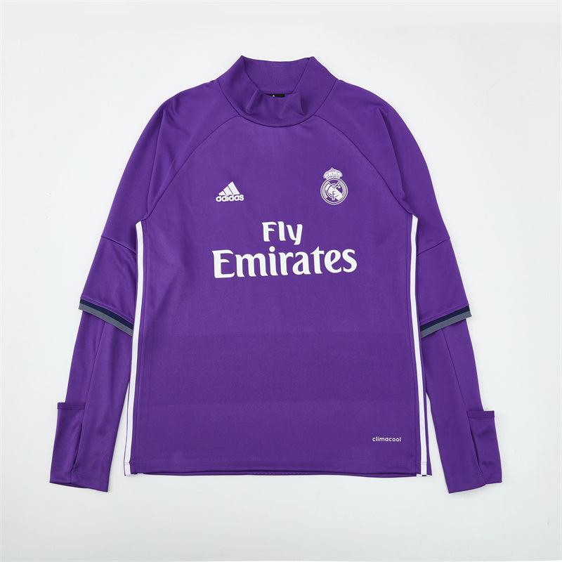 Camiseta de entrenamiento retro de manga larga del Real Madrid 16/17