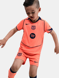 Camisa e Pantalones Cortos para Niño FC Barcelona Third 25/26 - Con Medias