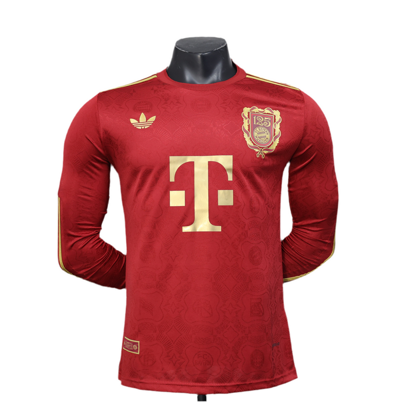 Camiseta Bayern de Múnich Edición especial 125 aniversario Versión Jugador- Manga Larga