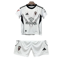 Camisetas y Pantalones Cortos Niños Albacete Home 25/26