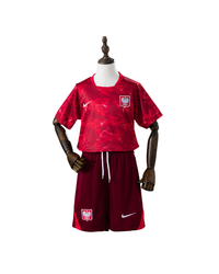 Camiseta y Pantalones Cortos para Niño Polonia Away 26/27
