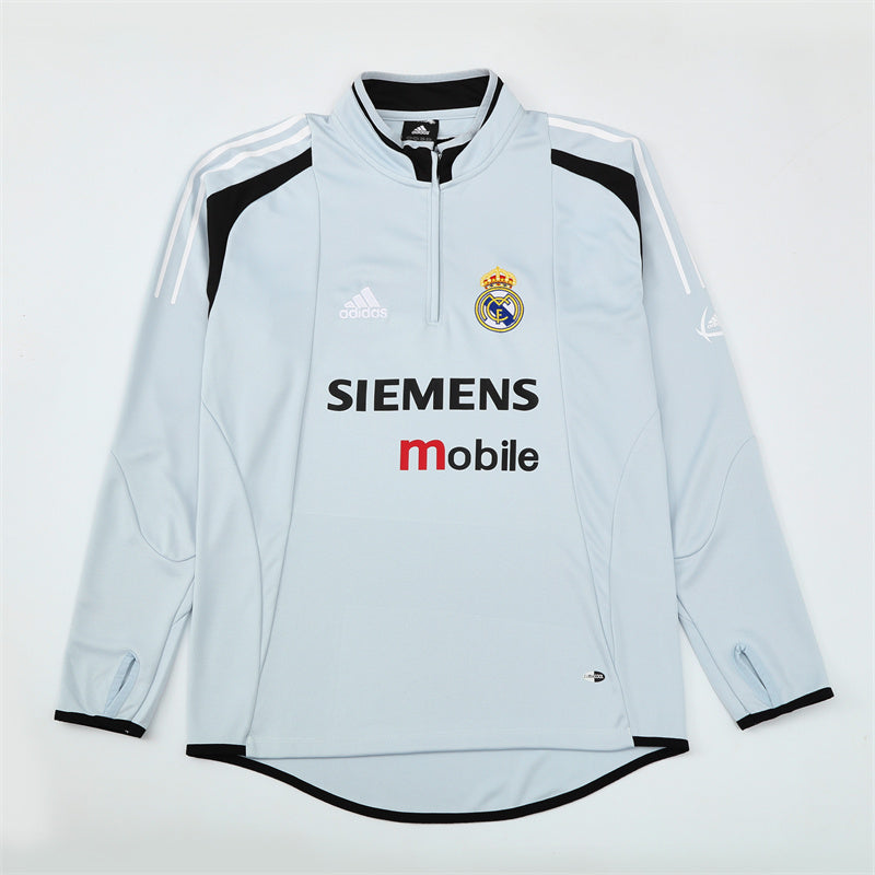 Camiseta de entrenamiento retro de manga larga del Real Madrid 04/05