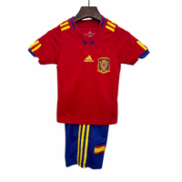 Equipación Selección España Home para Niño retro 2010