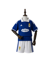 Camisetas y Pantalones Cortos Niños Real Oviedo Home 26/27
