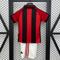 Camiseta y Pantalon Corto para Niño Retro AC MILAN 98/99