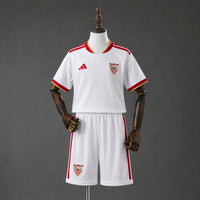 Camisetas y Pantalones Cortos Niños Sevilla FC Home 26/27
