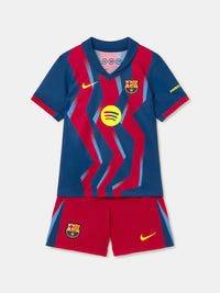 Camiseta y Pantalones Cortos para Niño FC Barcelona Fourth 25/26 - Con Medias