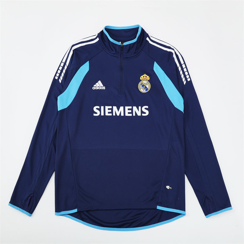 Camiseta de entrenamiento retro de manga larga del Real Madrid 05/06