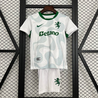 Camiseta y Pantalones Cortos para Niños  Sporting Lisbon away 25/26