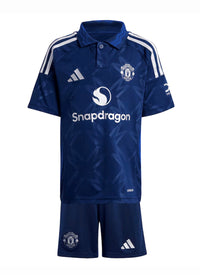 Camiseta y Pantalones Cortos para Niño Manchester United Away 24/25
