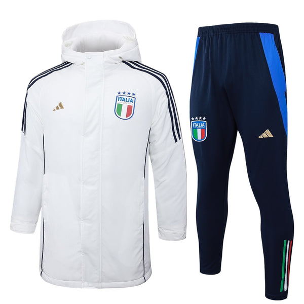Chaqueta y pantalón acolchados impermeables de Italia