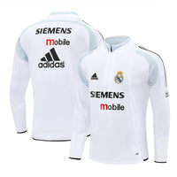 Camiseta de entrenamiento retro de manga larga del Real Madrid 04/05