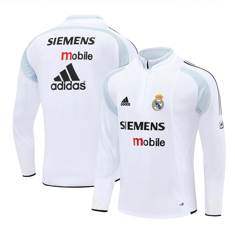 Camiseta de entrenamiento retro de manga larga del Real Madrid 04/05