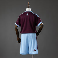 Camisa e Pantalones Cortos para Niños Aston Villa Home 26/27