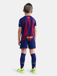 Camisa e Pantalones Cortos para Niño FC Barcelona Home 25/26 - Con Medias