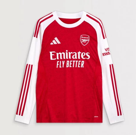 Camiseta Arsenal Home 25/26 - Manga Larga