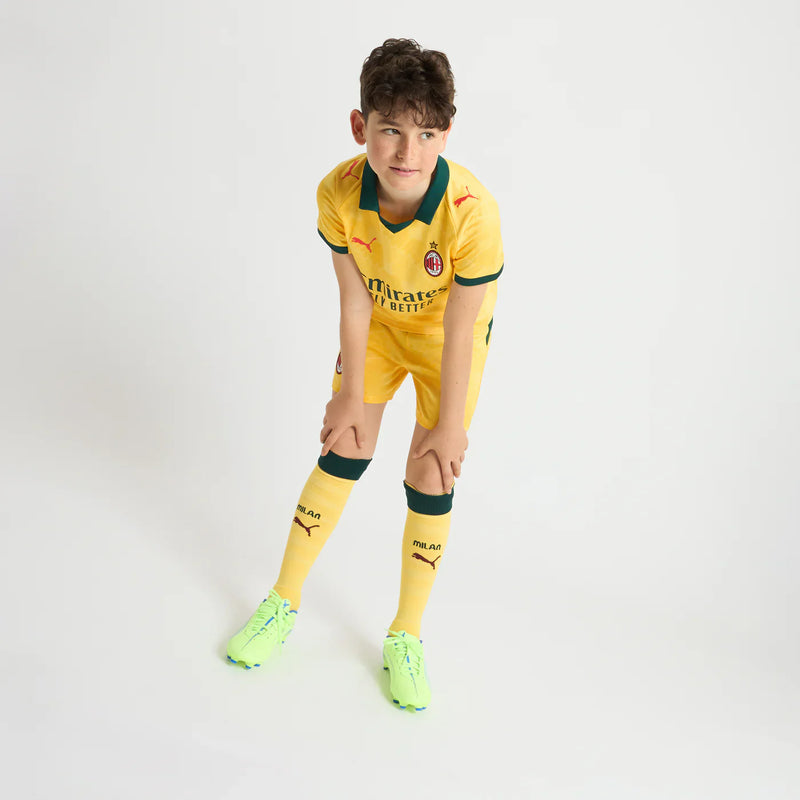 Camiseta y Pantalon Corto para Niño AC MILAN Third 25/26 - Con Medias