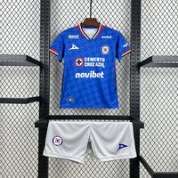 Camisa e Pantalones Cortos para Niño Cruz Azul Home 25/26