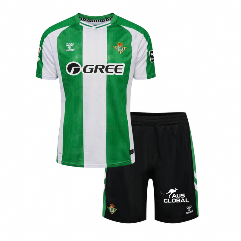 Camiseta y Pantalón Corto Niño Real Betis Home 25/26