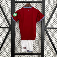 Camiseta y Pantalones Cortos para Niños West Ham United Home 25/26