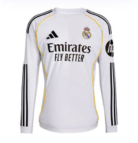 Camiseta Real Madrid Home Manga Larga 25/26