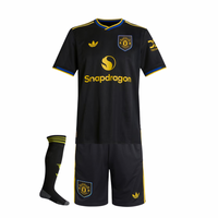 Camiseta y Pantalones Cortos para Niño Manchester United Third 25/26 - Con Medias