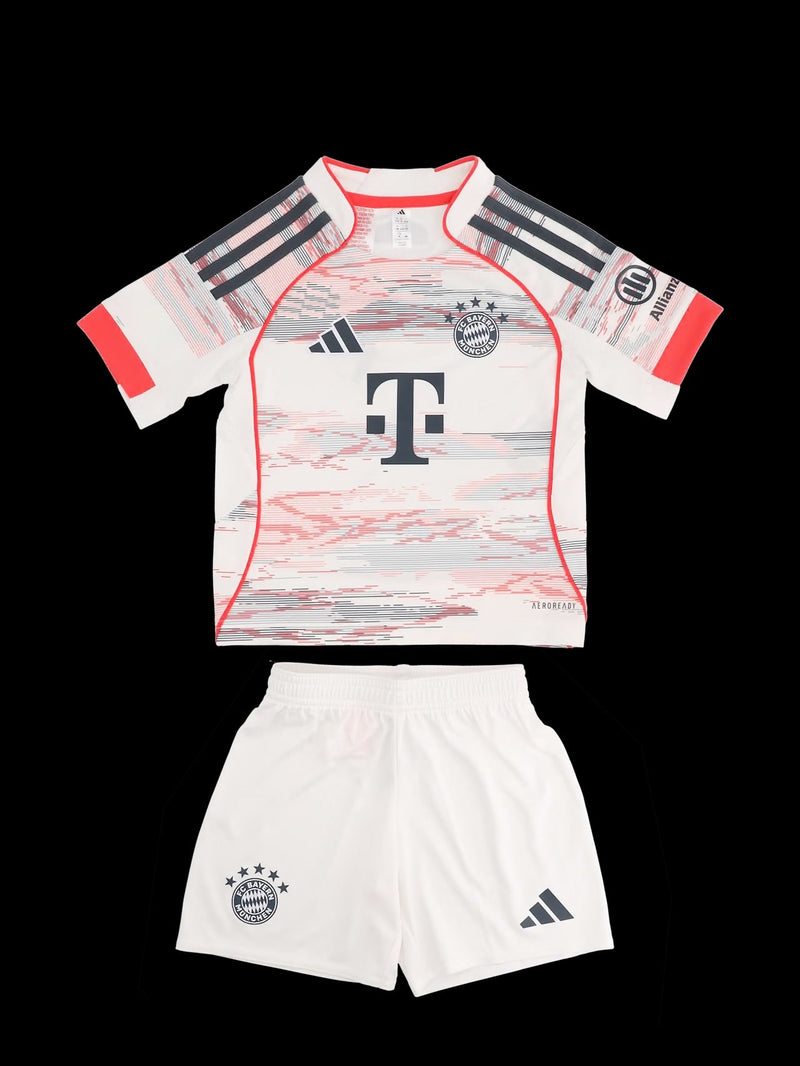 Camiseta y Pantalones Cortos para Niños Bayern de Múnich Away 25/26