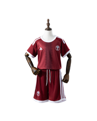 Camiseta y Pantalón Corto Niño Qatar Home 26/27