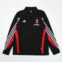 Camiseta de entrenamiento retro de manga larga del Milan 03/04