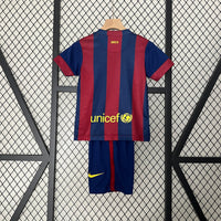 Camiseta y Pantalón Corto Niño FC Barcelona Home Retro 14/15