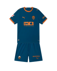 Camisa y Pantalones Cortos para Niños Valencia Away 26/27