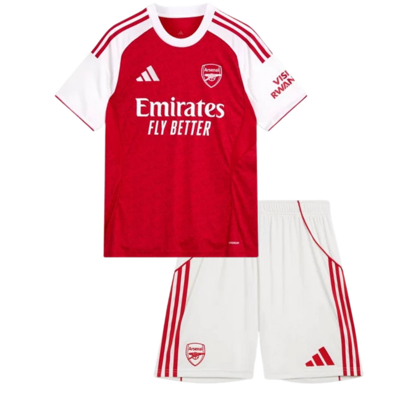 Camisa y Pantalones Cortos para Niños Arsenal Home 25/26