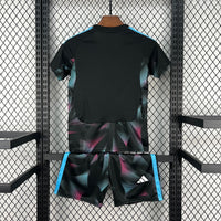 Camiseta y Pantalones Cortos para Niño Argentina Portero - 26/27 - CON PARCHE DE CAMPEÓN DE LA COPA DEL MUNDO