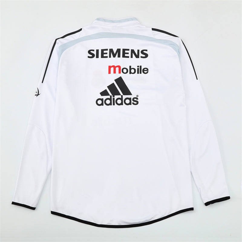 Camiseta de entrenamiento retro de manga larga del Real Madrid 04/05