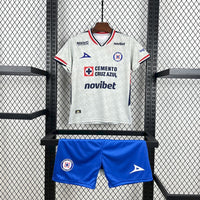Camisa e Pantalones Cortos para Niño Cruz Azul Away 25/26