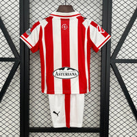 Camisa e Pantalones Cortos para Niño Sporting Gijon Home 25/26