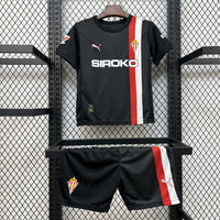 Camisa e Pantalones Cortos para Niño Sporting Gijon Away 25/26