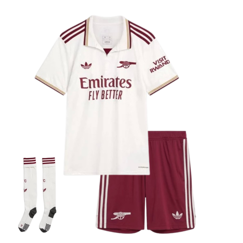 Camisa y Pantalones Cortos para Niños Arsenal Third 25/26 Con Medias