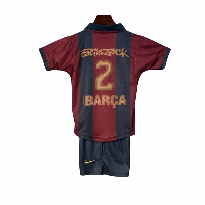 Camiseta y Pantalón Corto Niño FC Barcelona Edición Especial