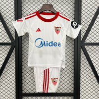 Camisetas y Pantalones Cortos Niños Sevilla FC Home 25/26