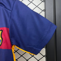 Camiseta y Pantalón Corto Niño FC Barcelona Retro Home 15/16