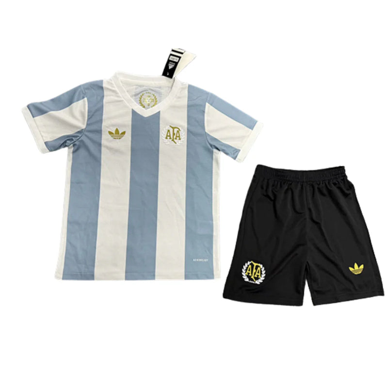 Camiseta y Pantalones Cortos para Niño conmemorativa Argentina 25/26