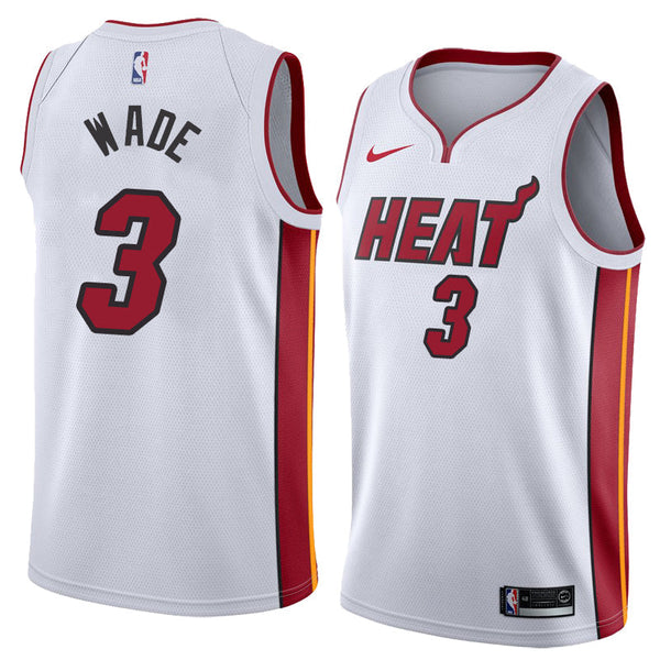 Camiseta NBA Miami Heat Blanca - Wade #3