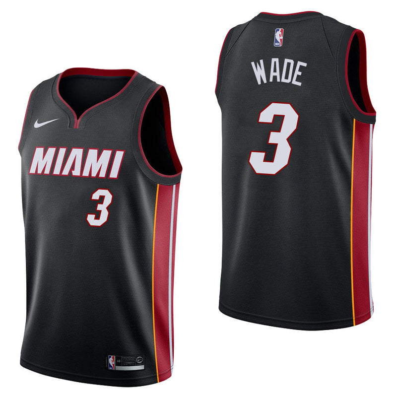 Camiseta NBA Miami Heat Negra - Wade