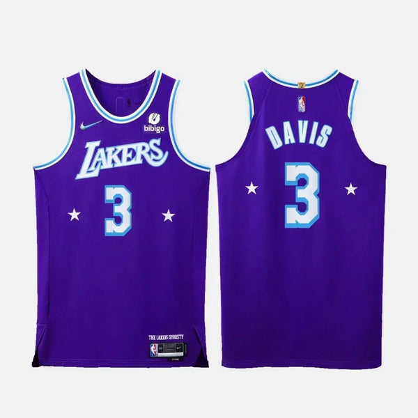 Camiseta NBA - 75 Aniversario- Lakers- 21/22 Davis #3 Púrpura